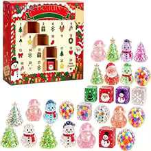 Christmas Squishies Advent Calendar，Christmas Advent Calendar 2026 with Mochi Squishy Toys 24 Day
