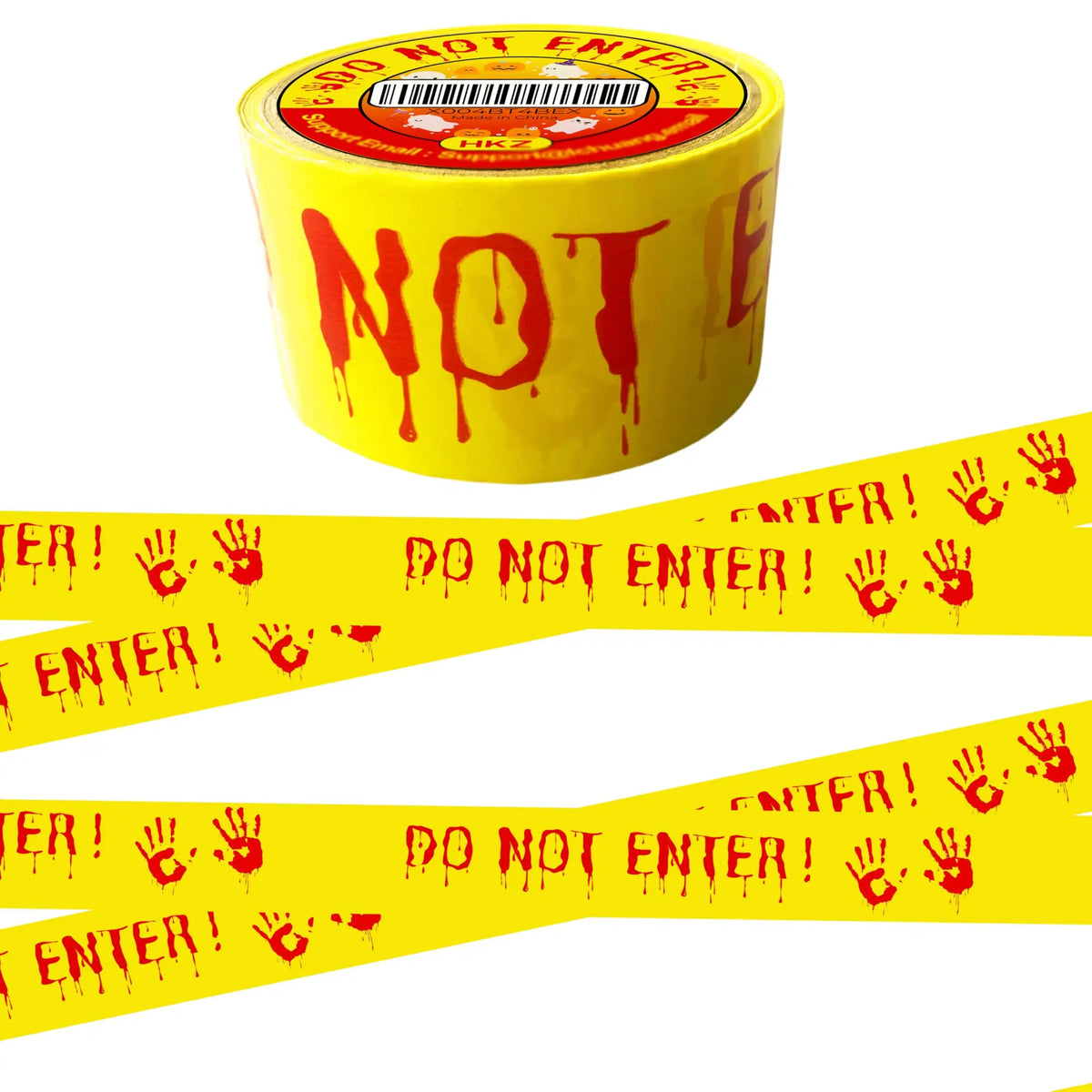 Halloween caution tape