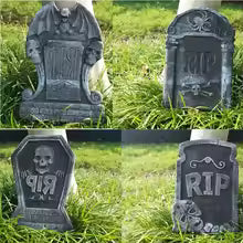 Grave stones halloween 4 pcs